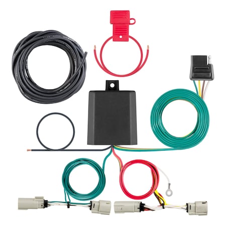 Curt Custom Wiring Harness, 4-Way Flat Output, Select Ford Bronco 56471